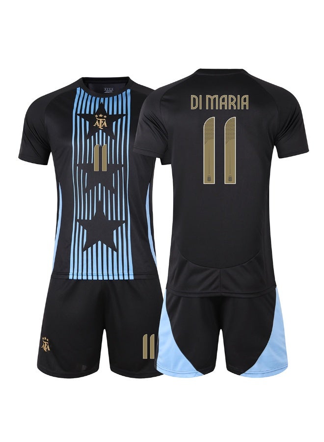 افا 2024-2025 الأرجنتين لكرة القدم زي تدريب #11 دي ماريا لكرة القدم جيرسي السراويل دعوى حجم الأطفال وحجم الكبار ، هدية للجماهير والأصدقاء - Image 1